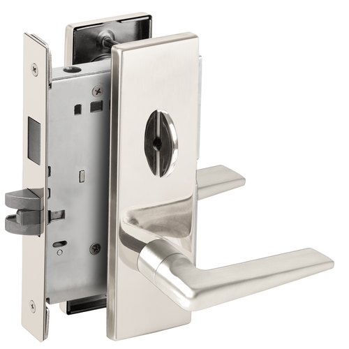 Privacy with Deadbolt Mortise Lock C Keyway with 05 Lever and N Escutcheon Bright Chrome Finish