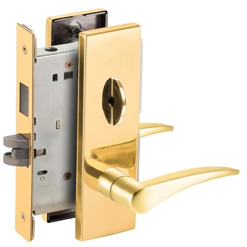 Mortise Lock Bright Brass