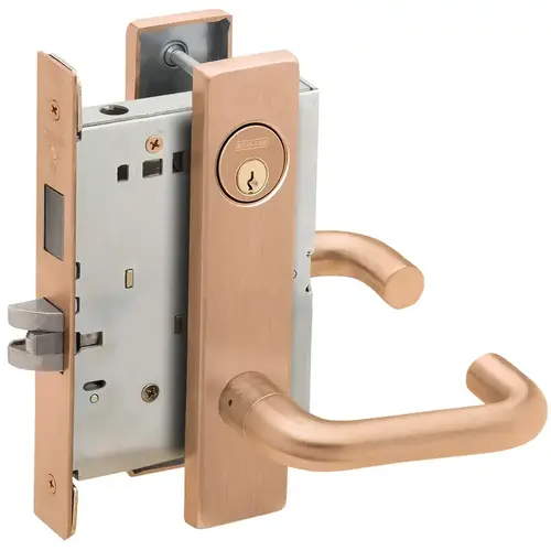 L9473P Mortise Dormitory/Bedroom Lock, Satin Bronze