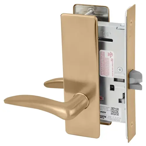 Mortise Lock Satin Bronze Clear Coated