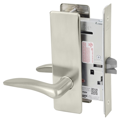 Mortise Lock Satin Nickel Plated Clear Coated