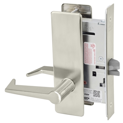 Mortise Lock Satin Nickel Plated Clear Coated