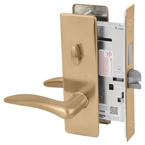 Mortise Lock Satin Bronze Clear Coated