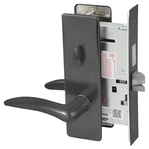 Mortise Lock Black Oxidized Bronze, Oil Rubbed