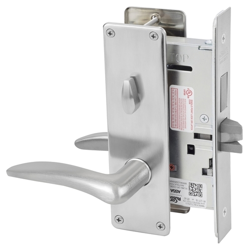 ML2020 Mortise Privacy Lever Lockset, Satin Chrome