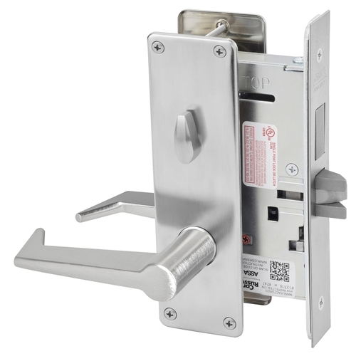 ML2020 Mortise Privacy Lever Lockset, Satin Chrome