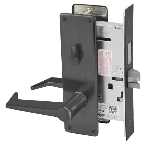 Mortise Lock Black Oxidized Bronze, Oil Rubbed