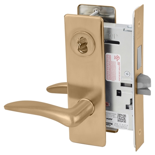 Mortise Lock Satin Bronze Clear Coated