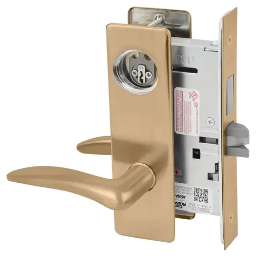 Mortise Lock Satin Bronze Clear Coated