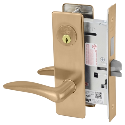 Mortise Lock Satin Bronze Clear Coated