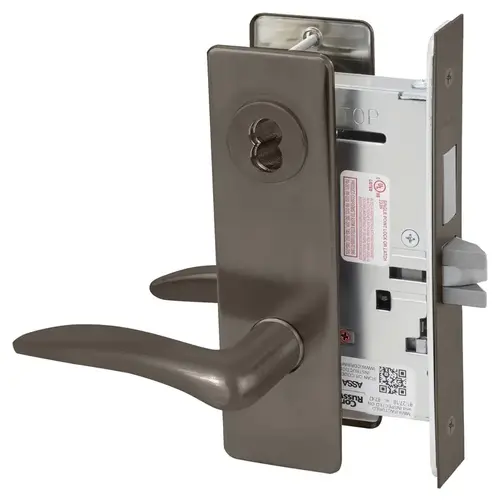 Mortise Lock Dark Oxidized Satin Bronze Oil Rubbed