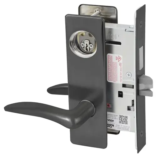 Mortise Lock Black Oxidized Bronze, Oil Rubbed