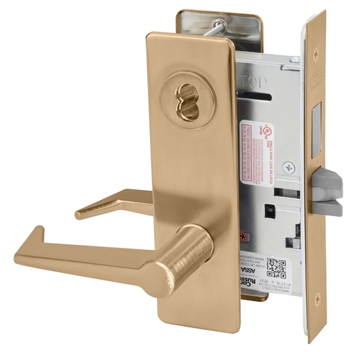 Mortise Lock Satin Bronze Clear Coated