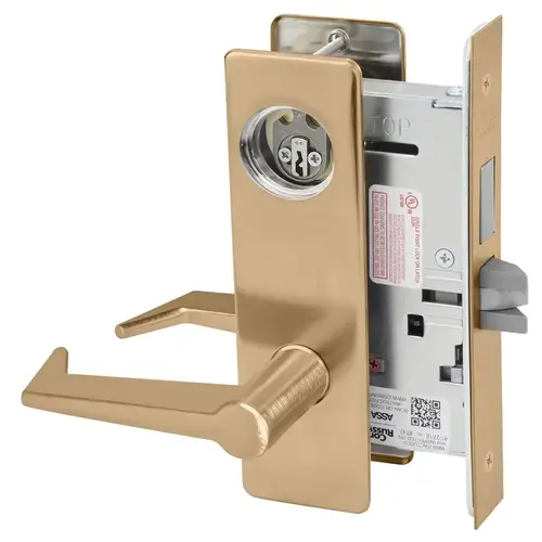 Mortise Lock Satin Bronze Clear Coated