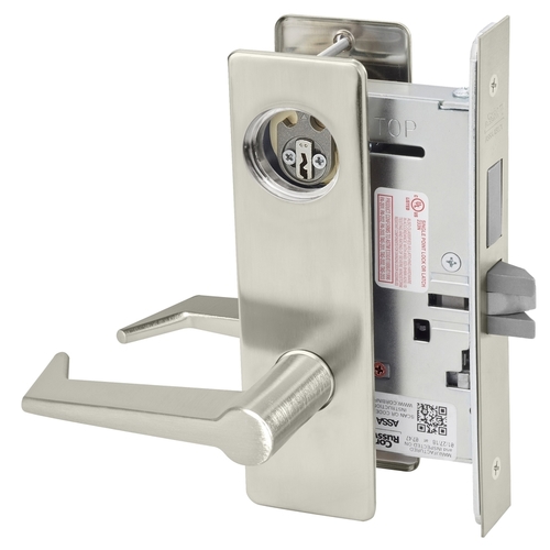 Mortise Lock Satin Nickel Plated Clear Coated