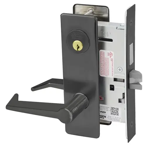 Mortise Lock Black Oxidized Bronze, Oil Rubbed