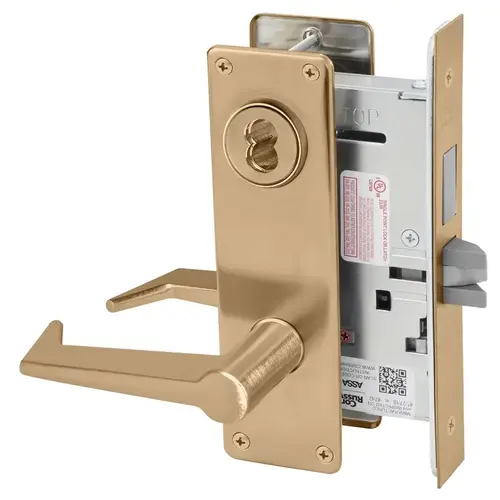 Mortise Lock Satin Bronze Clear Coated