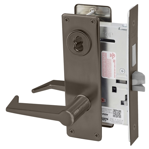 Mortise Lock Dark Oxidized Satin Bronze Oil Rubbed