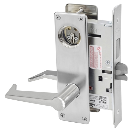 ML2065 Mortise Dormitory Lever Lockset, Satin Chrome