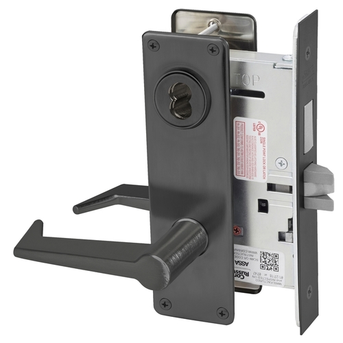 Mortise Lock Black Oxidized Bronze, Oil Rubbed