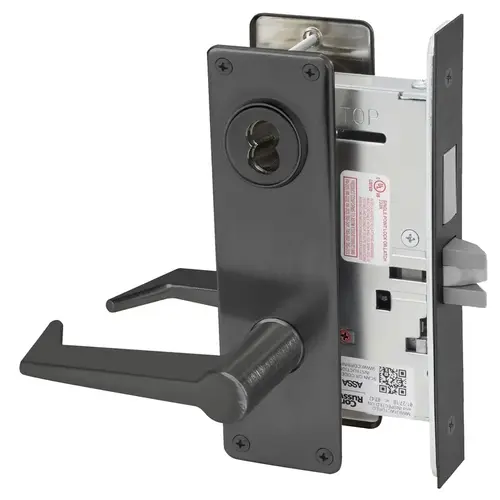 Mortise Lock Black Oxidized Bronze, Oil Rubbed