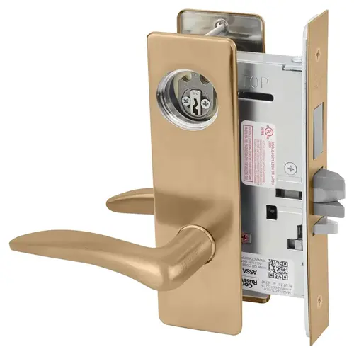 Mortise Lock Satin Bronze Clear Coated