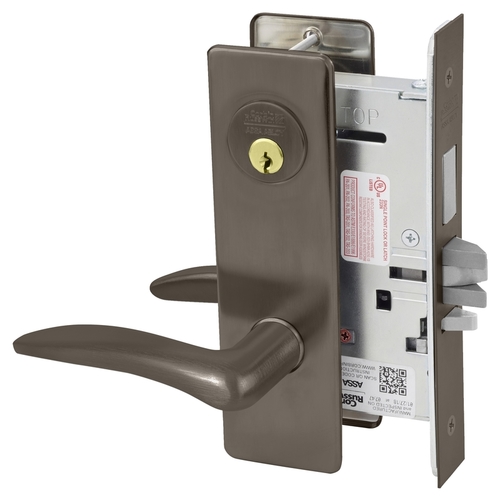 Mortise Lock Dark Oxidized Satin Bronze Oil Rubbed