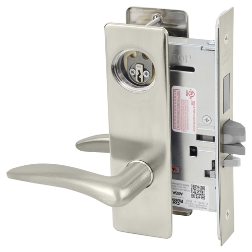 Mortise Lock Satin Nickel Plated Clear Coated