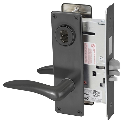 Mortise Lock Black Oxidized Bronze, Oil Rubbed