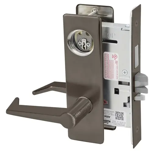 Mortise Lock Dark Oxidized Satin Bronze Oil Rubbed