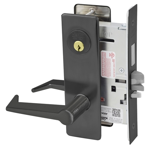 Mortise Lock Black Oxidized Bronze, Oil Rubbed