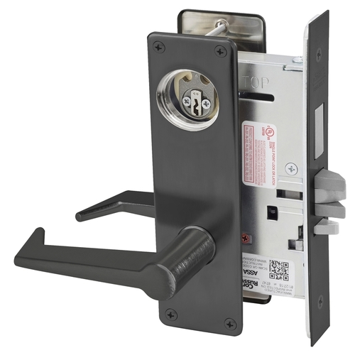 Mortise Lock Black Oxidized Bronze, Oil Rubbed