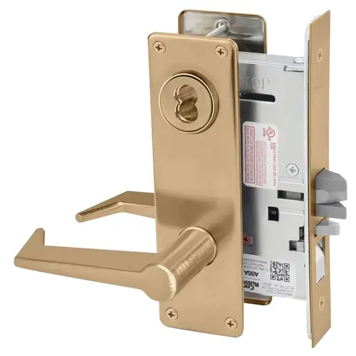 Mortise Lock Satin Bronze Clear Coated