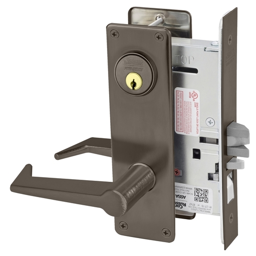 Mortise Lock Dark Oxidized Satin Bronze Oil Rubbed