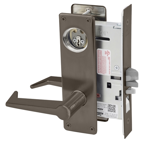 Mortise Lock Dark Oxidized Satin Bronze Oil Rubbed