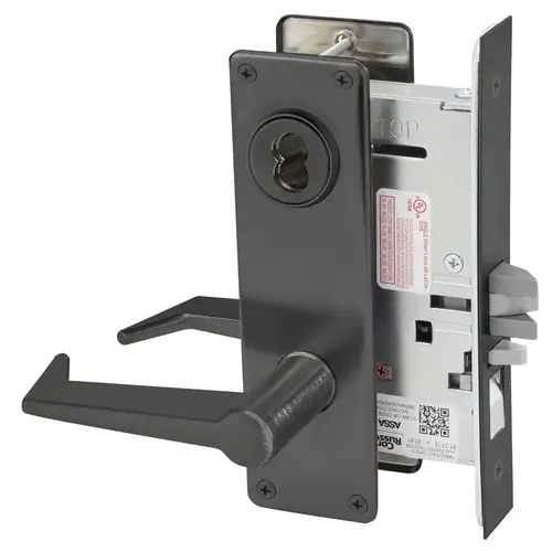 Mortise Lock Black Oxidized Bronze, Oil Rubbed