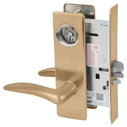 Mortise Lock Satin Bronze Clear Coated