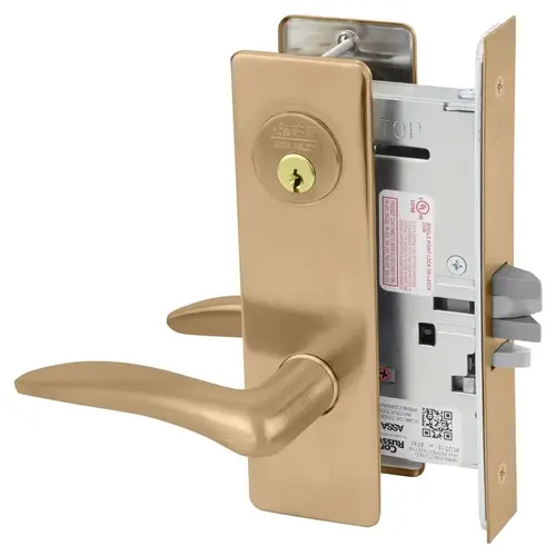 Mortise Lock Satin Bronze Clear Coated