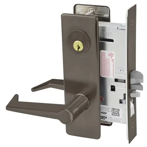 Mortise Lock Dark Oxidized Satin Bronze Oil Rubbed