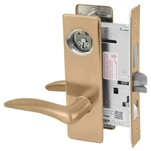 Mortise Lock Satin Bronze Clear Coated