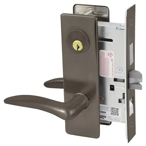 Mortise Lock Dark Oxidized Satin Bronze Oil Rubbed