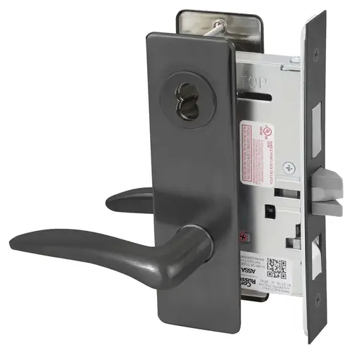 Mortise Lock Black Oxidized Bronze, Oil Rubbed