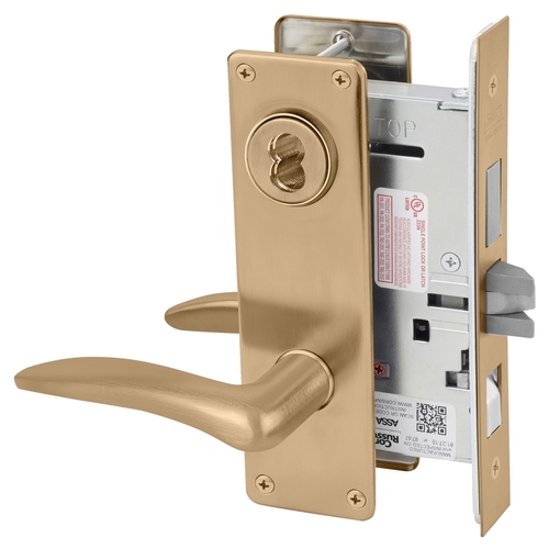 Mortise Lock Satin Bronze Clear Coated