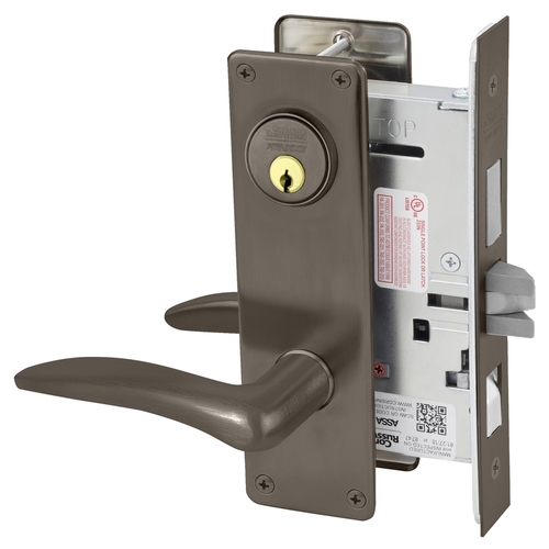 Mortise Lock Dark Oxidized Satin Bronze Oil Rubbed