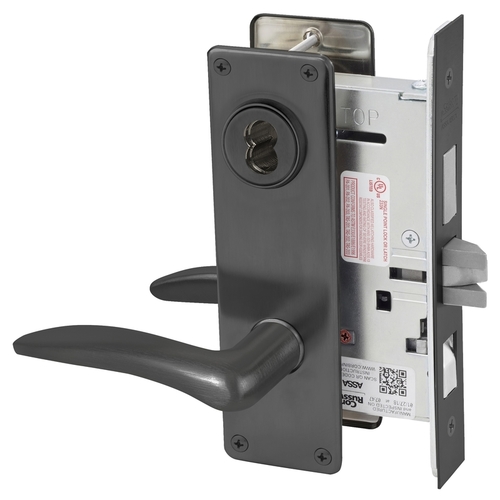 Mortise Lock Black Oxidized Bronze, Oil Rubbed