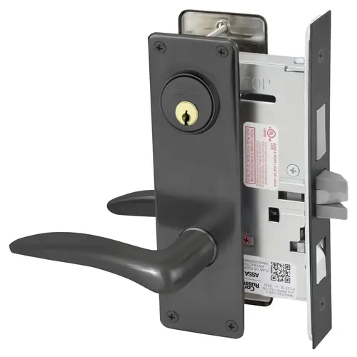 Mortise Lock Black Oxidized Bronze, Oil Rubbed