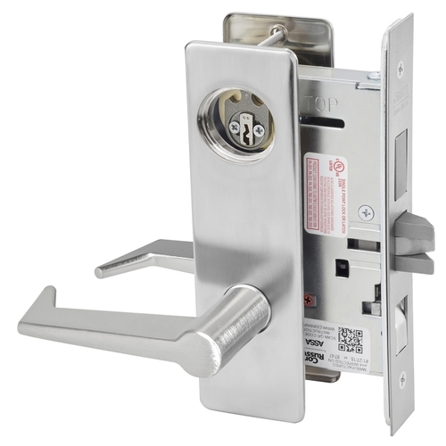 ML2048 Mortise Entrance Lever Lockset, Satin Chrome