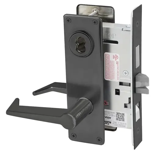 Mortise Lock Black Oxidized Bronze, Oil Rubbed