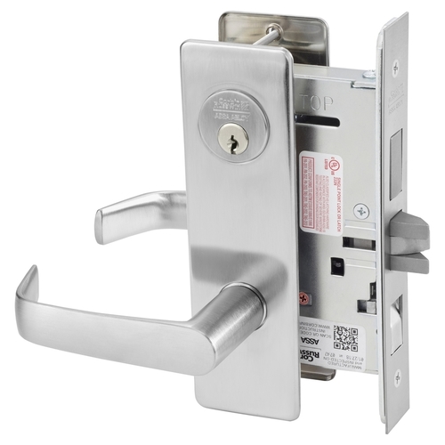 ML2048 Mortise Entrance or Apartment Lever Lockset Satin Stainless Steel