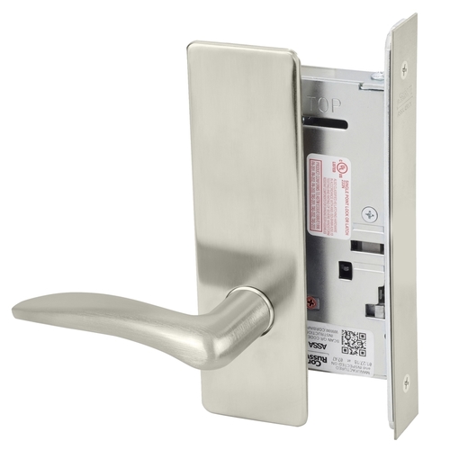 Mortise Lock Satin Nickel Plated Clear Coated